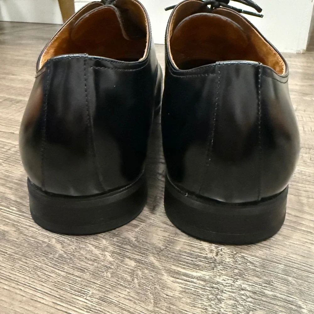 Florsheim Castellano Cap Toe Oxford Black Leather Dress Shoes 11528-001 Mens 14